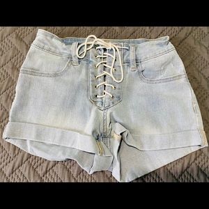 Pac Sun lace up shorts